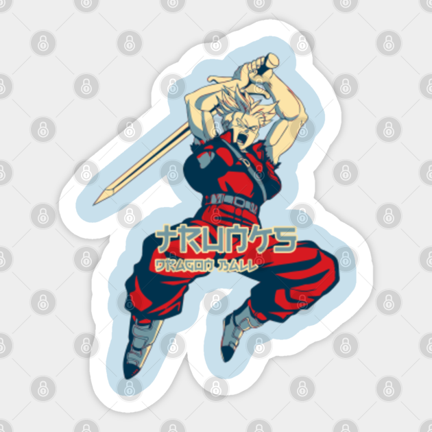 Trunks Dragon Ball Hope Style Trunks Sticker TeePublic